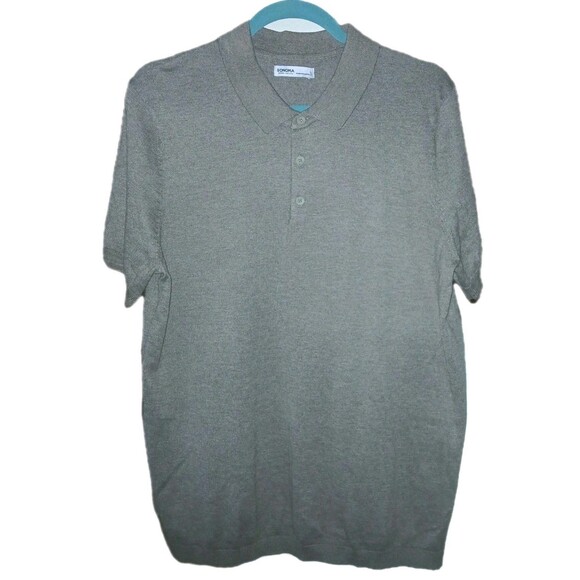 Sonoma Other - NWT SONOMA Mens L Polo Preppy Golf Short Sleeve Pullover Lightweight Sweater Tan